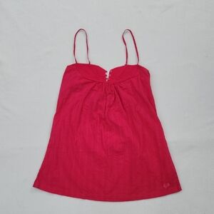​Fox Girls Hot Pink Boho Strappy Camisole Top Sz M